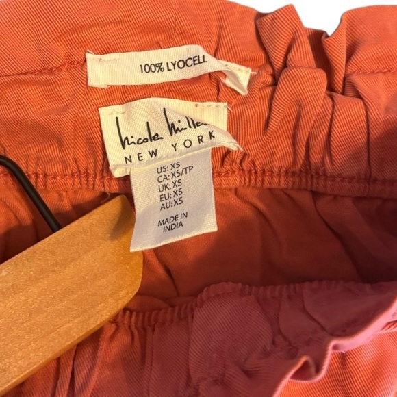 NWT Nicole Miller New York Coral Lyocell Retro Look Skirt -XS - Picture 5 of 7